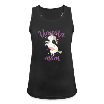 Einhorn Mutter - Mütter sind Unicorn Special - Frauen Tank Top atmungsaktiv - Schwarz - Vorne - Zoe (177cm)