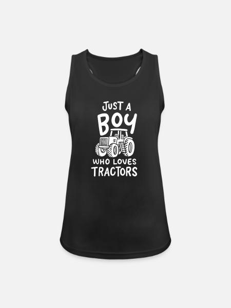 Traktoren Traktor - Frauen Tank Top atmungsaktiv - Schwarz