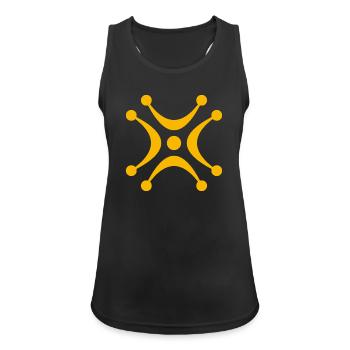 LABARO CANTABRO - Frauen Tank Top atmungsaktiv - Schwarz - Vorne - Zoe (177cm)