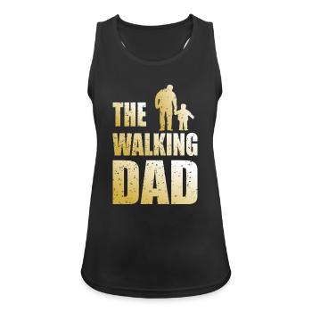 Der wandelnde Vater - Frauen Tank Top atmungsaktiv - Schwarz - Vorne - Zoe (177cm)