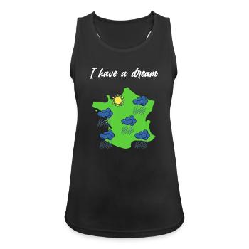 Normandie Sonne Normannische Humor Geschenk - Frauen Tank Top atmungsaktiv - Schwarz - Vorne - Zoe (177cm)