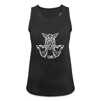 Celtic Irland Wikinger Keltisch Knoten Muster - Frauen Tank Top atmungsaktiv - Schwarz - Vorne - Zoe (177cm)