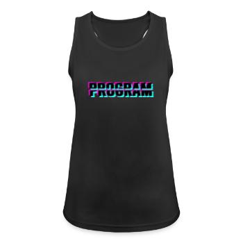 Computerprogramm - Frauen Tank Top atmungsaktiv - Schwarz - Vorne - Zoe (177cm)