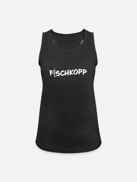 Fischkopp - Frauen Tank Top atmungsaktiv - Schwarz