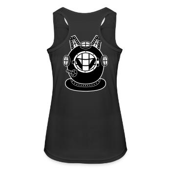 Divekuroeil - Women's Breathable Tank Top - black - Back - Zoe (177cm)