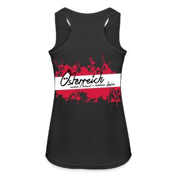 Austria, my homeland, my love! - Women's Breathable Tank Top - black - Back - Zoe (177cm)