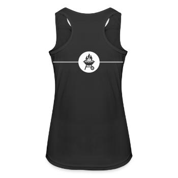 Grill Symbol Grilling - Women's Breathable Tank Top - black - Back - Zoe (177cm)