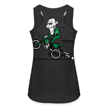 Moto plaisir de l'eau - Débardeur respirant Femme - noir - Dos - Zoe (177cm)