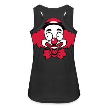 Clown laugh funny funny cute Hat - Women's Breathable Tank Top - black - Back - Zoe (177cm)