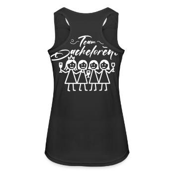Bachelorette Team Girls - Débardeur respirant Femme - noir - Dos - Zoe (177cm)