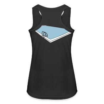 piscine - Débardeur respirant Femme - noir - Dos - Zoe (177cm)