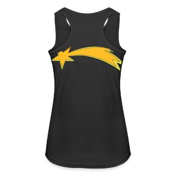 christmas star - Débardeur respirant Femme - noir - Dos - Zoe (177cm)