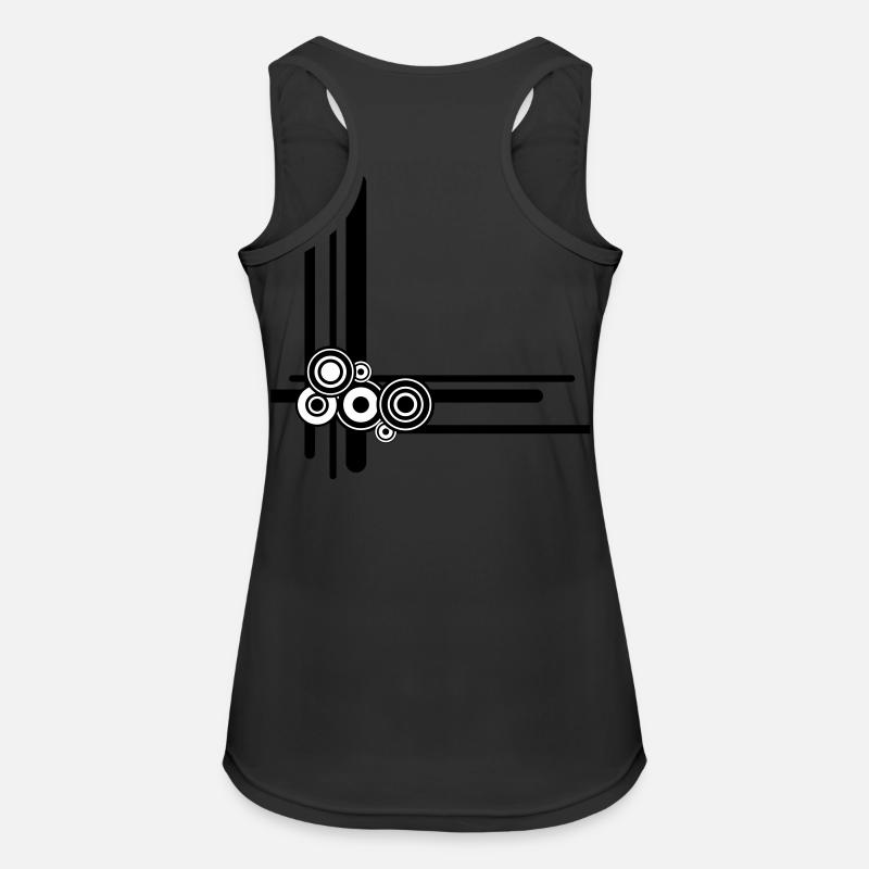 lines - Women's Breathable Tank Top - black
