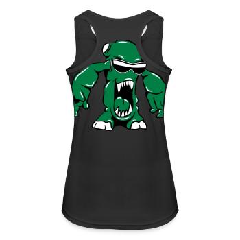 Monster funny fun sunglasses - Women's Breathable Tank Top - black - Back - Zoe (177cm)