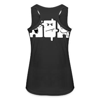 Monster Puzzle - Women's Breathable Tank Top - black - Back - Zoe (177cm)