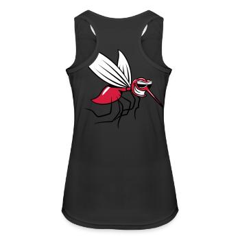 Mücke witzig stechen comic sonnenbrille - Frauen Tank Top atmungsaktiv - Schwarz - Hinten - Zoe (177cm)