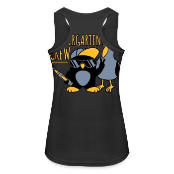 Kindergarten Crew Seagull Penguin - Women's Breathable Tank Top - black - Back - Zoe (177cm)