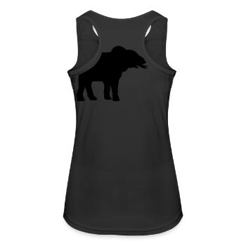 Bière Jug Elephant cool - Débardeur respirant Femme - noir - Dos - Zoe (177cm)