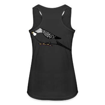 perruche - Débardeur respirant Femme - noir - Dos - Zoe (177cm)