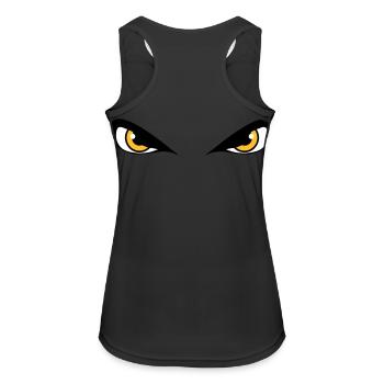 Dangereux mal yeux - Débardeur respirant Femme - noir - Dos - Zoe (177cm)