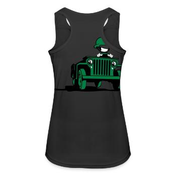 jeep_3c - Débardeur respirant Femme - noir - Dos - Zoe (177cm)