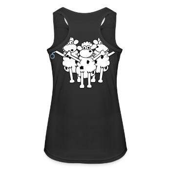 mechanikaeaeaergruppe_3f - Women's Breathable Tank Top - black - Back - Zoe (177cm)