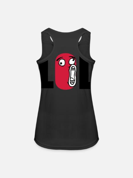 lol - Women's Breathable Tank Top - black