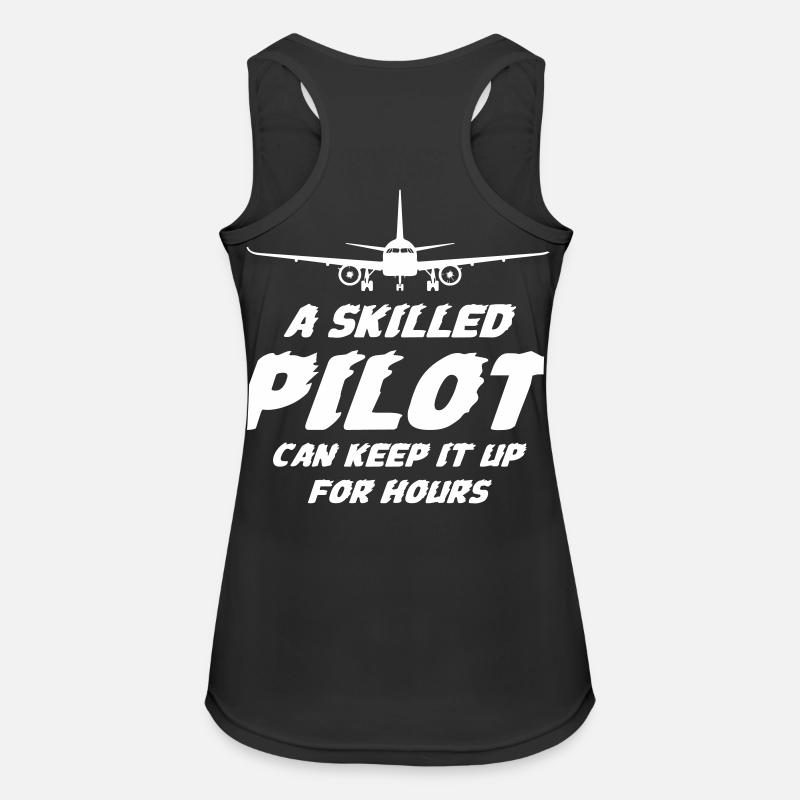 A Skilled Pilot - Women's Breathable Tank Top - black