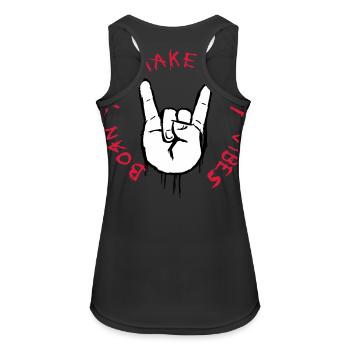 good vibes (metalhand) - Débardeur respirant Femme - noir - Dos - Zoe (177cm)