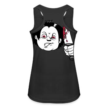 Horror messer - Frauen Tank Top atmungsaktiv - Schwarz - Hinten - Zoe (177cm)