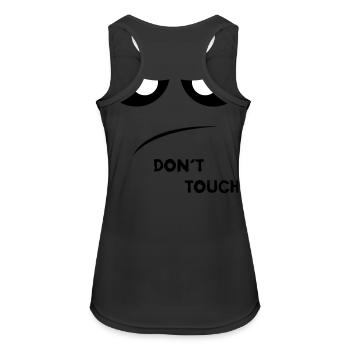 Dont Touch Two - Frauen Tank Top atmungsaktiv - Schwarz - Hinten - Zoe (177cm)
