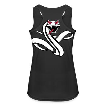 Serpent cool dangereux mal - Débardeur respirant Femme - noir - Dos - Zoe (177cm)