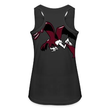 geier fies böse witzig fliegen - Frauen Tank Top atmungsaktiv - Schwarz - Hinten - Zoe (177cm)