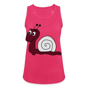 escargot - Débardeur respirant Femme - fuchsia - Devant - Zoe (177cm)