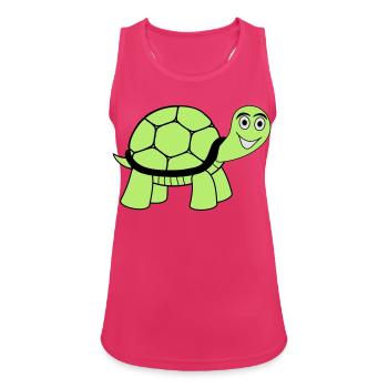 turtle - Women's Breathable Tank Top - fuchsia - Front - Zoe (177cm)