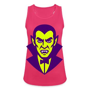 Dracula Illustration - Débardeur respirant Femme - fuchsia - Devant - Zoe (177cm)