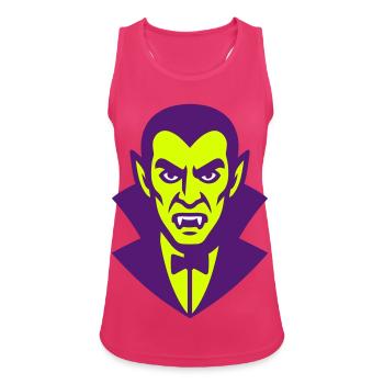 Dracula Illustration - Frauen Tank Top atmungsaktiv - Fuchsia - Vorne - Zoe (177cm)