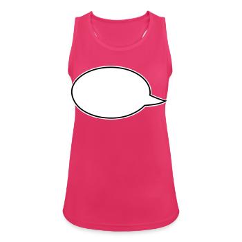 Speech Bubbles Comic Links - Women's Breathable Tank Top - fuchsia - Front - Zoe (177cm)