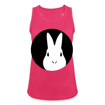 Kaninchen | Hase | Rabbit - Women's Breathable Tank Top - fuchsia - Front - Zoe (177cm)