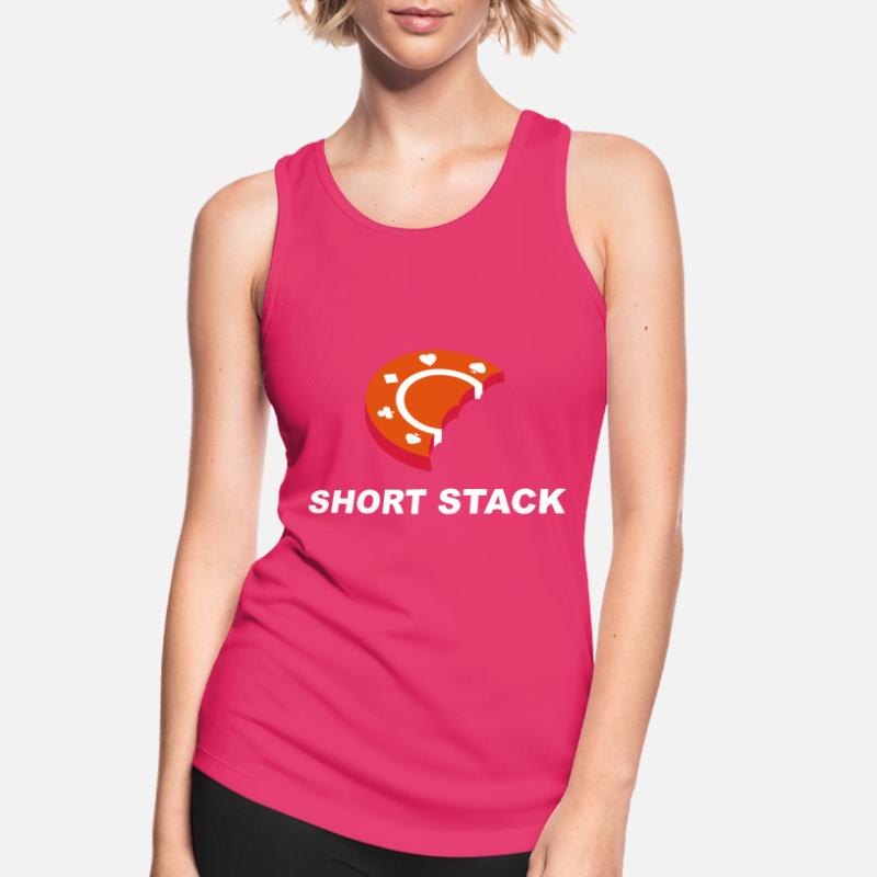 Poker Pattern Short Stack Women's Breathable Tank Top