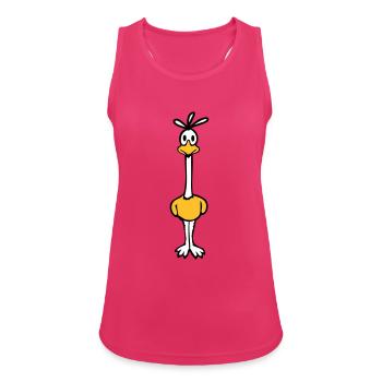 Road Runner Kuckuck Vogel lustig langer Hals steht - Frauen Tank Top atmungsaktiv - Fuchsia - Vorne - Zoe (177cm)