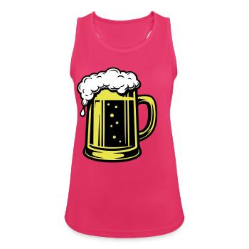 Bière Beer Symbol Beer - Débardeur respirant Femme - fuchsia - Devant - Zoe (177cm)