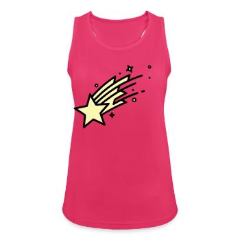 Shooting Star Comet Comic - Women's Breathable Tank Top - fuchsia - Front - Zoe (177cm)