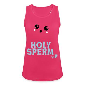 Sperme sacré - Débardeur respirant Femme - fuchsia - Devant - Zoe (177cm)