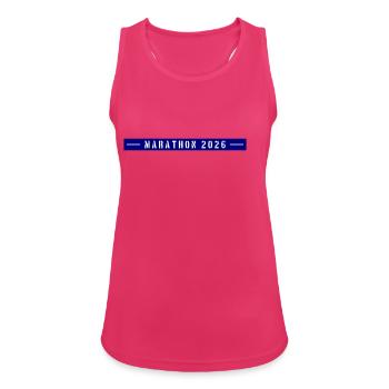 Marathon 2026 - Women's Breathable Tank Top - fuchsia - Front - Zoe (177cm)