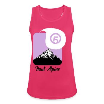 Haut-Alpine 05 department of the Hautes-Alpes - Women's Breathable Tank Top - fuchsia - Front - Zoe (177cm)