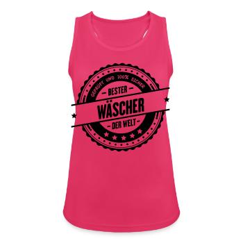 Bester Wäscher - Frauen Tank Top atmungsaktiv - Fuchsia - Vorne - Zoe (177cm)