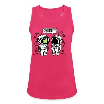 Gesundheit! - Frauen Tank Top atmungsaktiv - Fuchsia - Vorne - Zoe (177cm)