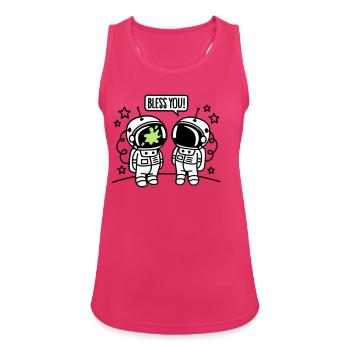 Bless you! - Women's Breathable Tank Top - fuchsia - Front - Zoe (177cm)