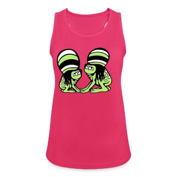 2 Frogs Reggae Music Rasta Hair Hat Jamaica - Women's Breathable Tank Top - fuchsia - Front - Zoe (177cm)